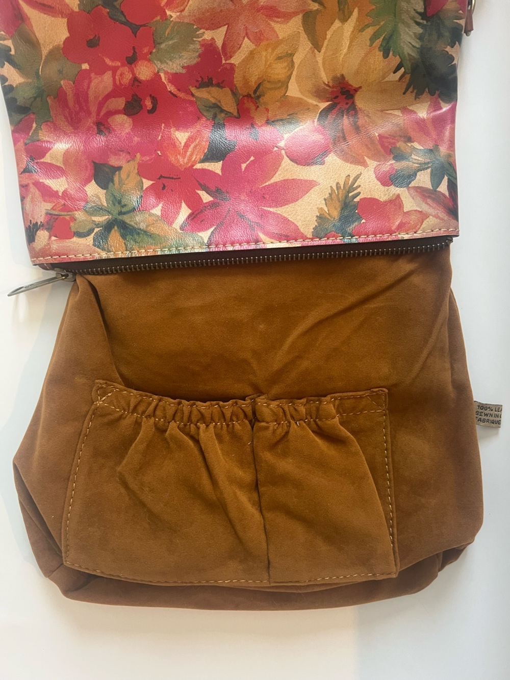 Patricia Nash Vintage Valarie Floral Fold Over Leather Wristlet Clutch Handbag - Picture 11 of 15